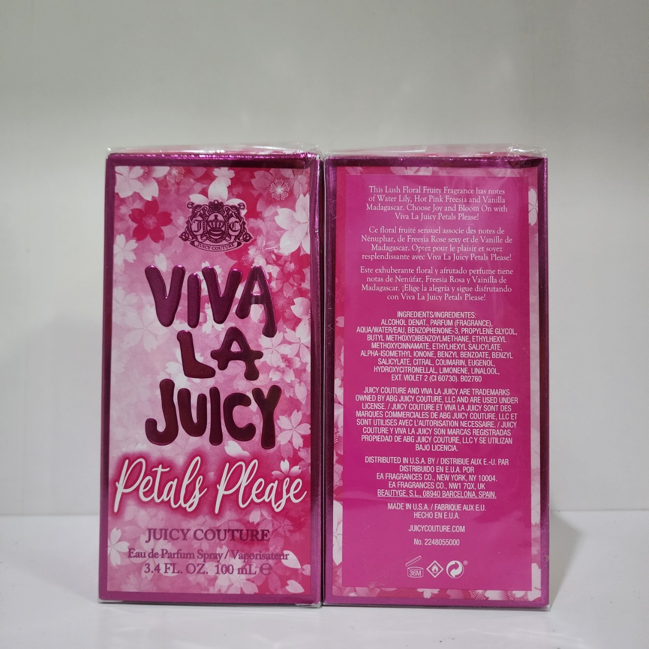 น้ำหอม Juicy Couture Viva La Juicy Petals Please 100ml กล่องซีล กล่องบุบ