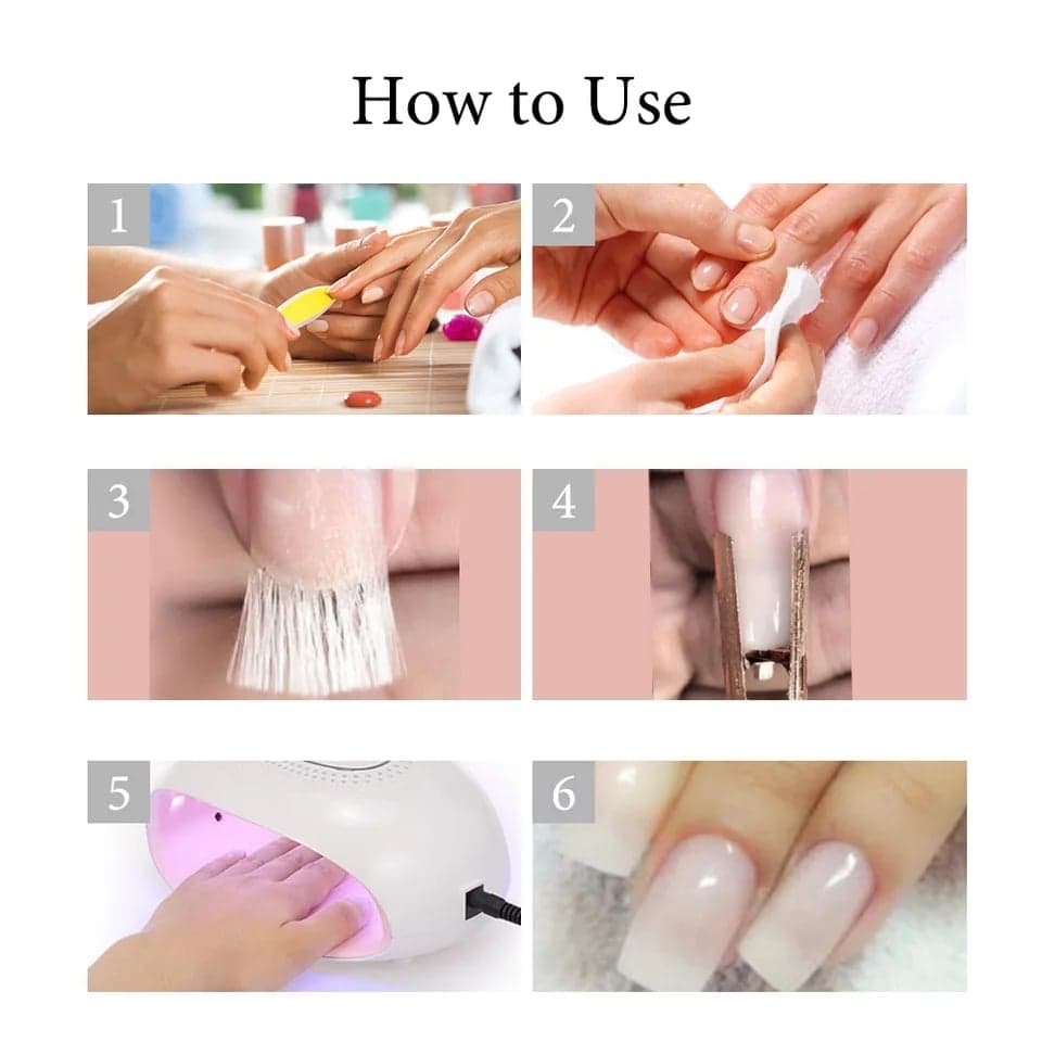 เส้นไฟเบอร์ต่อเล็บ Fiberglass Nails