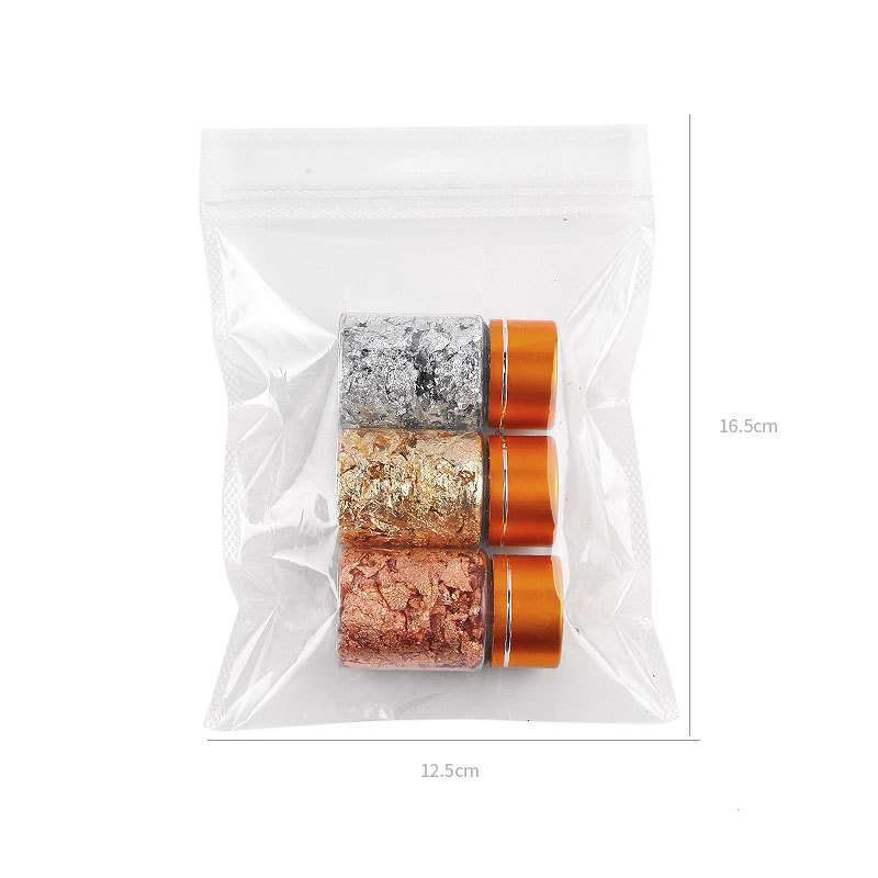 ฟอยล์ตกแต่งเล็บ ฟอยล์ติดเล็บ เปลวทอง,เงิน งานDIY 3สี/เซต