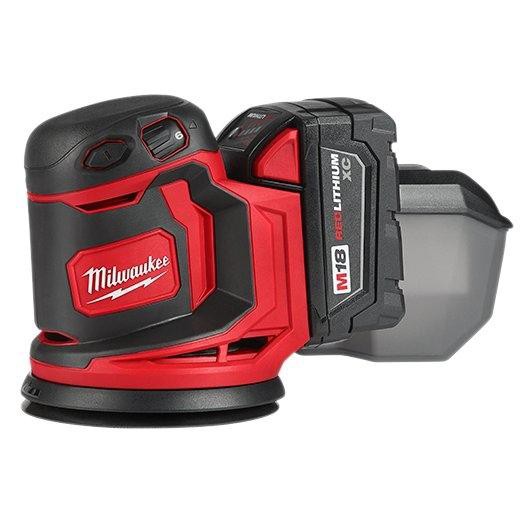 Milwaukee M18 BOS125-0X0 เครื่องขัดกระดาษทรายแบบลูกเบี้ยว 125 mm 18 โวลท์ มิลวอคกี้ เครื่องเปล่า