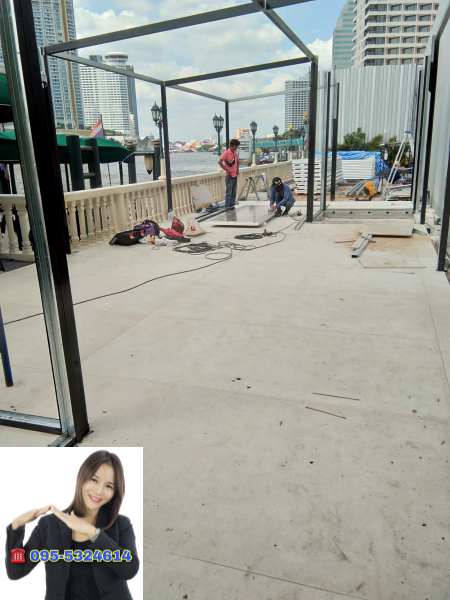 ออฟฟิศสำเร็จรูป ล็อบบี้โรงแรม ขนาด 5.00x15.00 เมตร