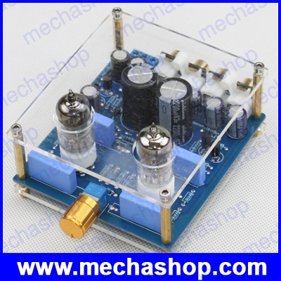 ปรีแอมป์หลอดแก้ว ขับเสียงให้นุ่มนวลขึ้น 15W 6J1 tube preamp board Circuit imitation X10-D with case