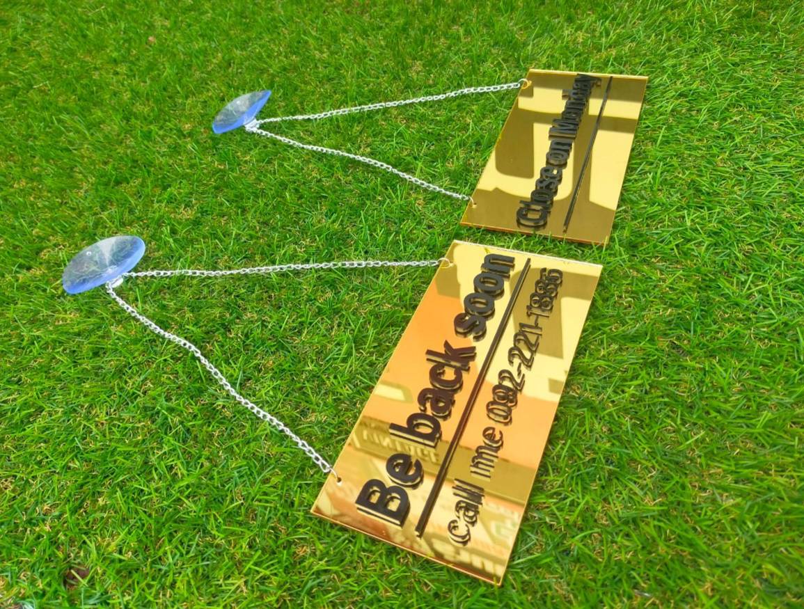 ป้ายแขวนหน้าร้าน ป้ายอะคริลิค