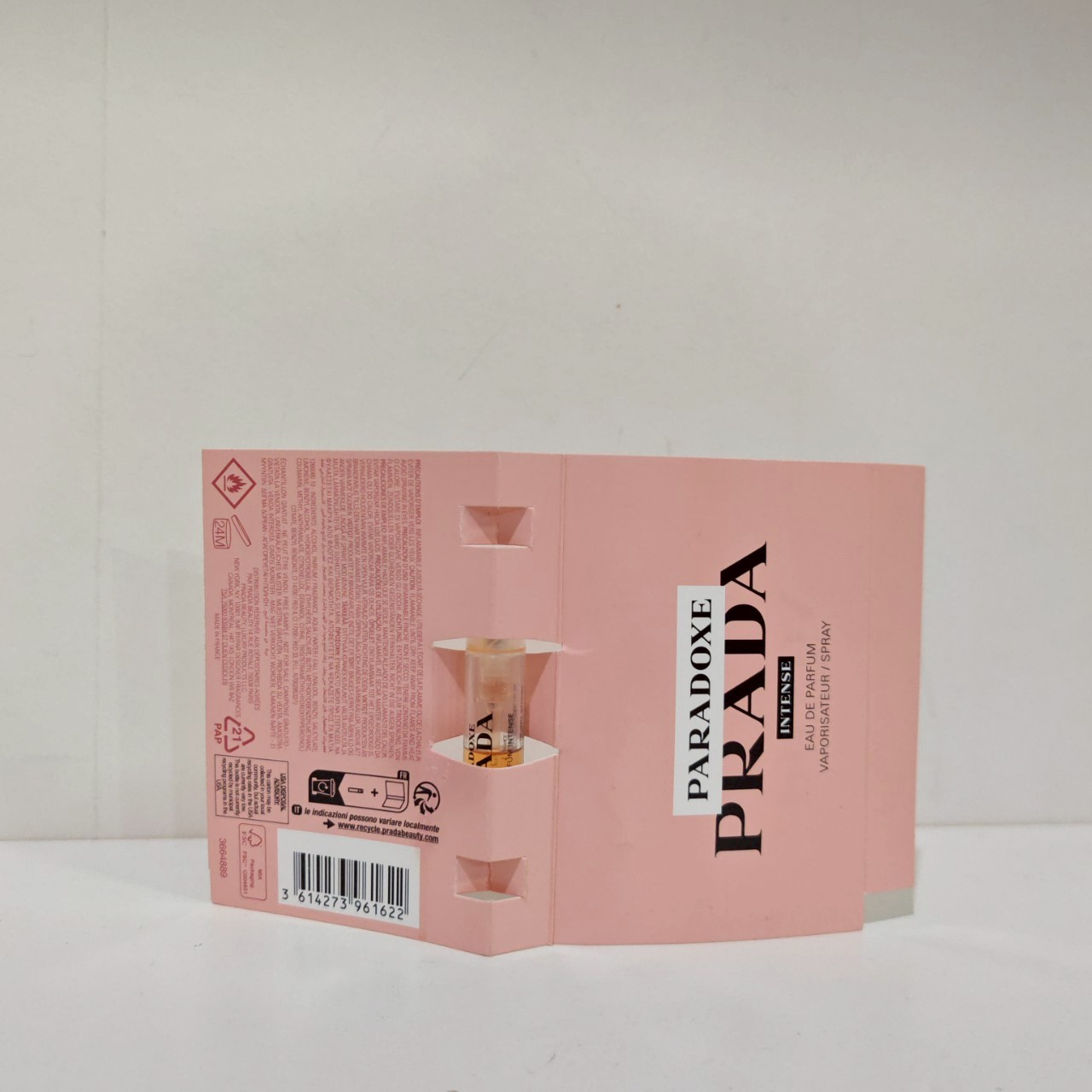 น้ำหอมไวออลหลอดทดลอง Prada Paradoxe Intense 1.2ml Spray Sample Vial แบบหลอดทดลอง น้ำหอมไวออลแบบหลอด