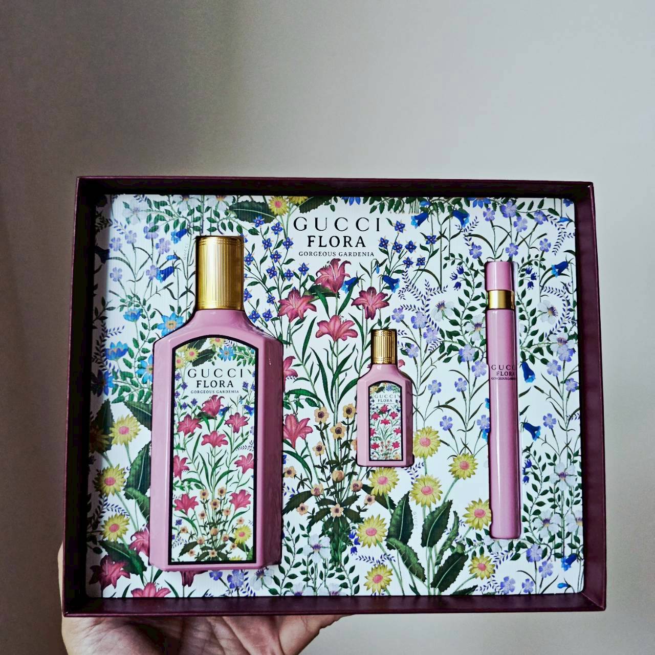 น้ำหอมแท้ Gucci Flora goreous gardenia edp Set (100ml +5ml + 10ml )