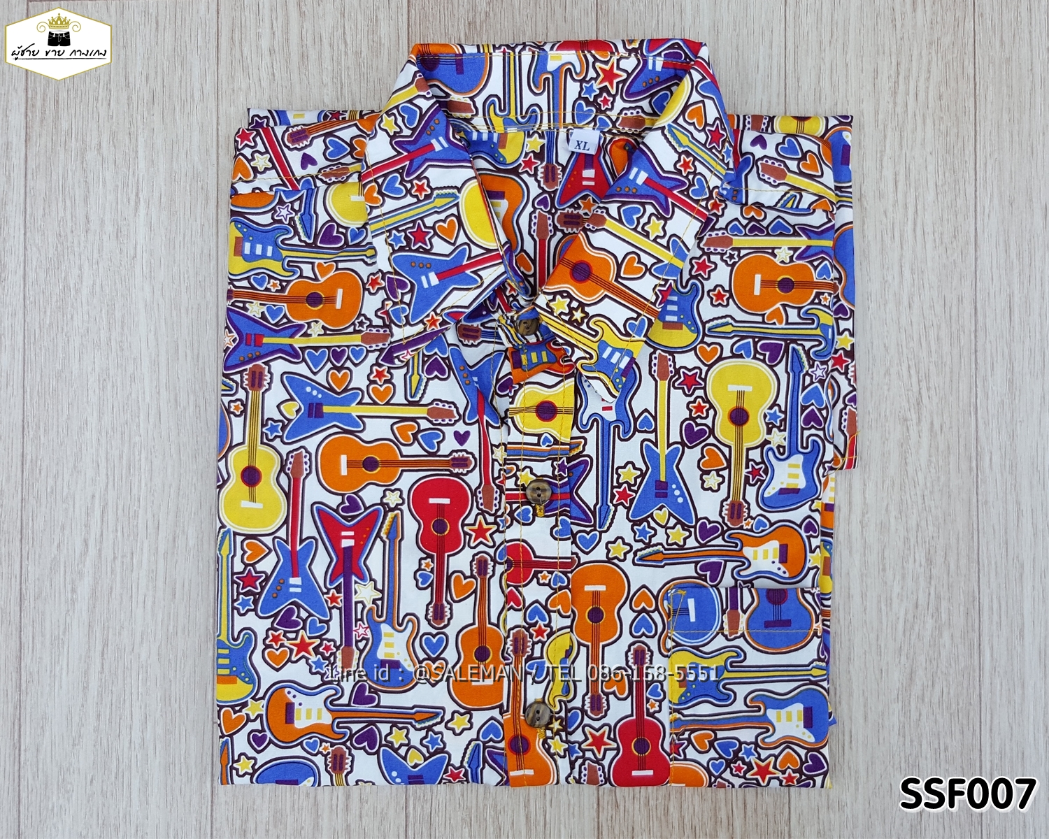 เสื้อเชิตพิมพ์ลายกราฟฟิควินเทจ SSF007