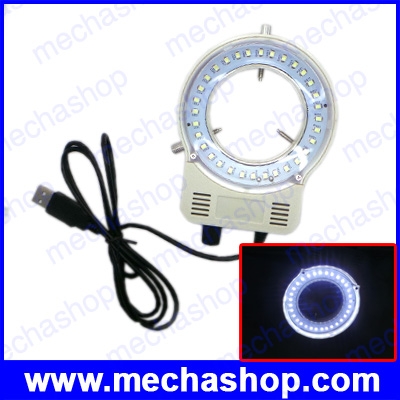 ริงท์ไลท์ 32 LED SMD USB Adjustable Ring Light illuminator Lamp สำหรับ Microscope Camera Magnifier 110V-220V
