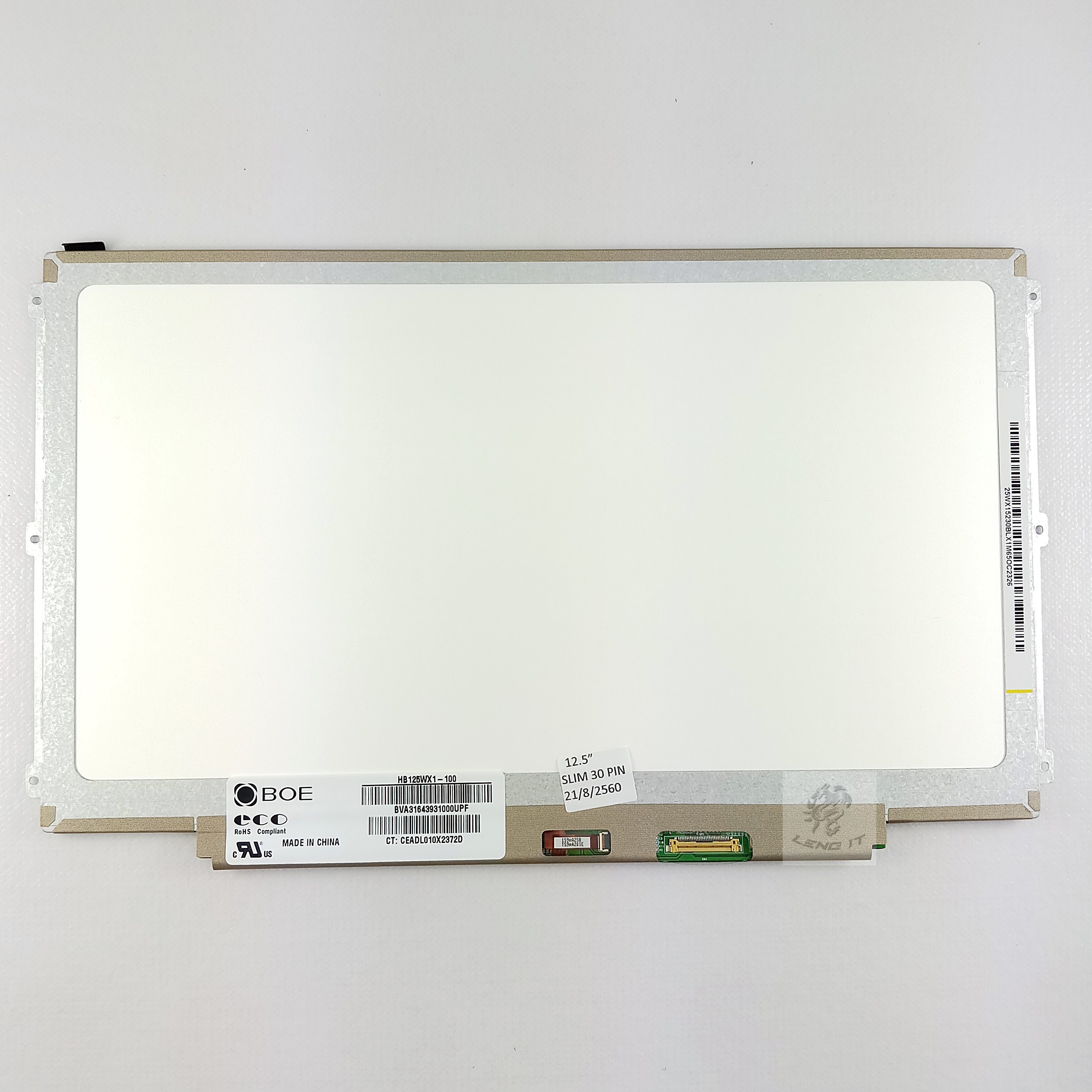 LED Panel จอโน๊ตบุ๊ค ขนาด 12.5 นิ้ว SLIM 30 PIN หูข้าง (ใช้ได้กับทุกรุ่น)