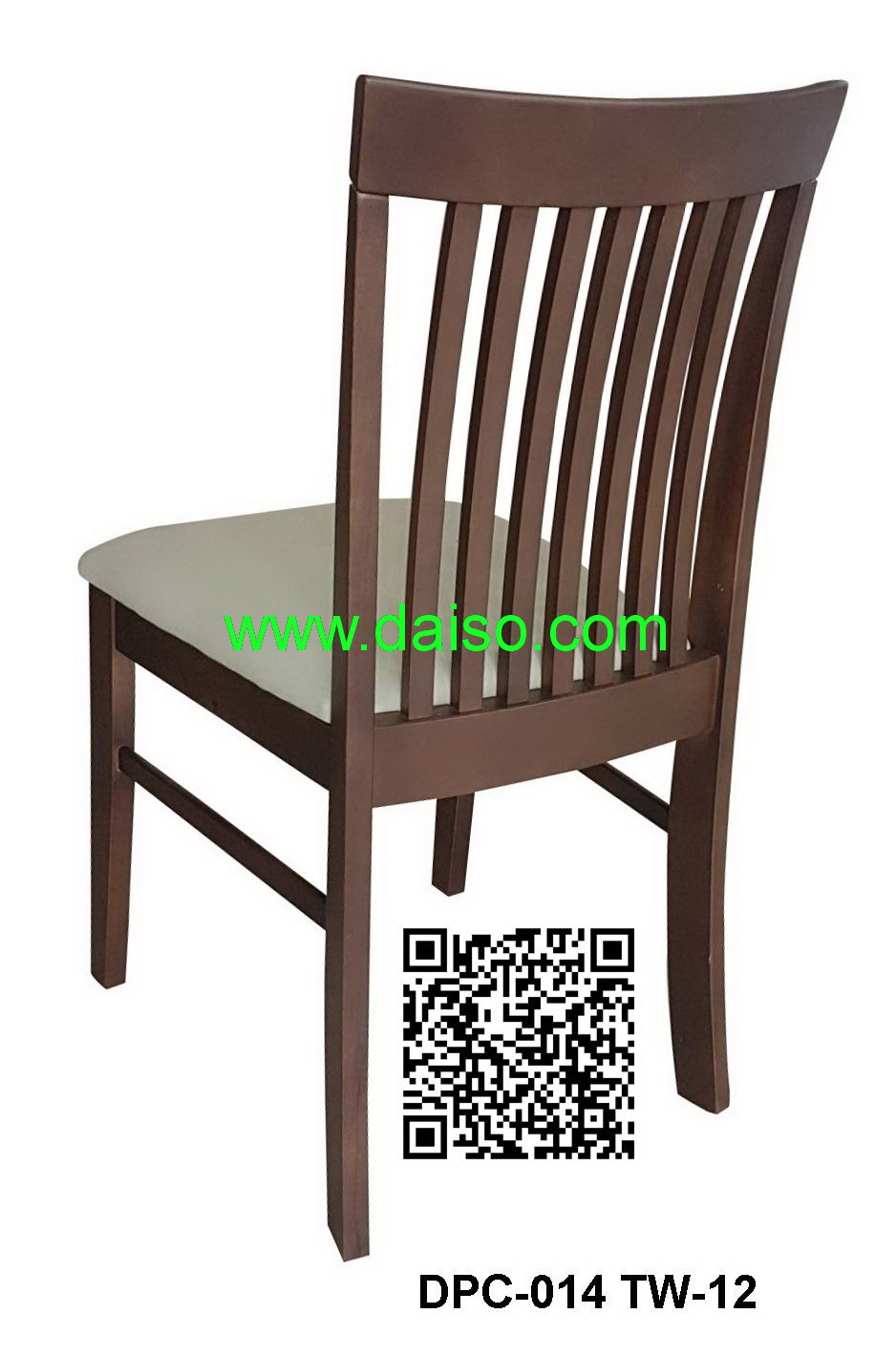 เก้าอี้ไม้ยางพารา เก้าอี้ไม้ยาง เก้าอี้อาหาร เก้าอี้ร้านอาหาร_DPC-014
