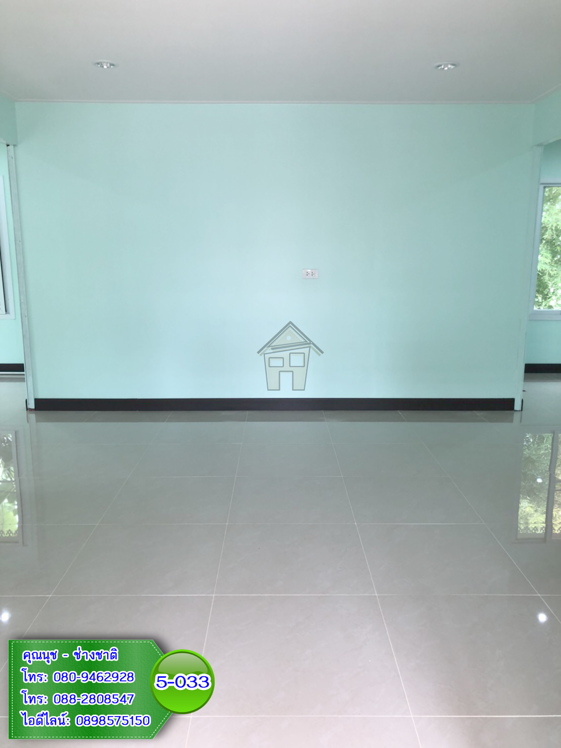 5-033 บ้านน็อคดาวน์ทรงโมเดิร์น สีครีม