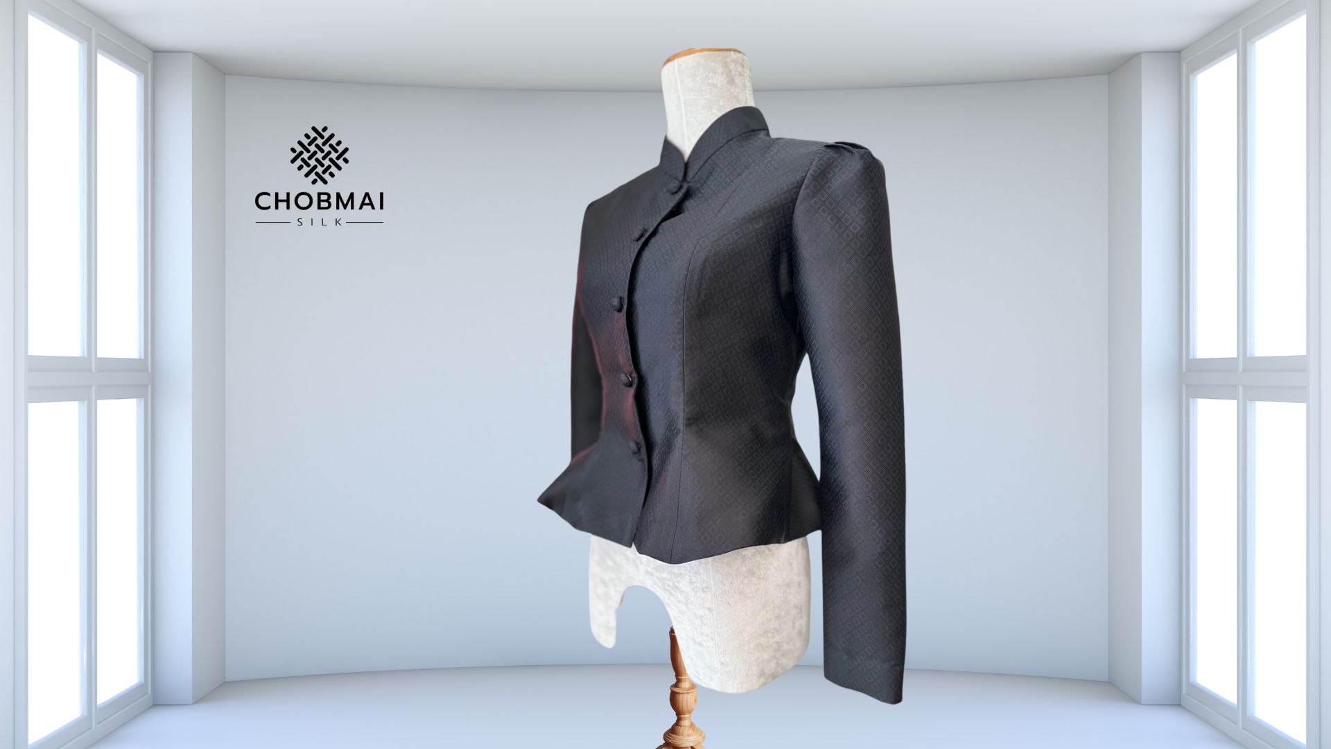 แบบตัด เสื้อผ้าไหม (ไม่รวมผ้า) ตามแบบ รหัส CUT-ST-2411663