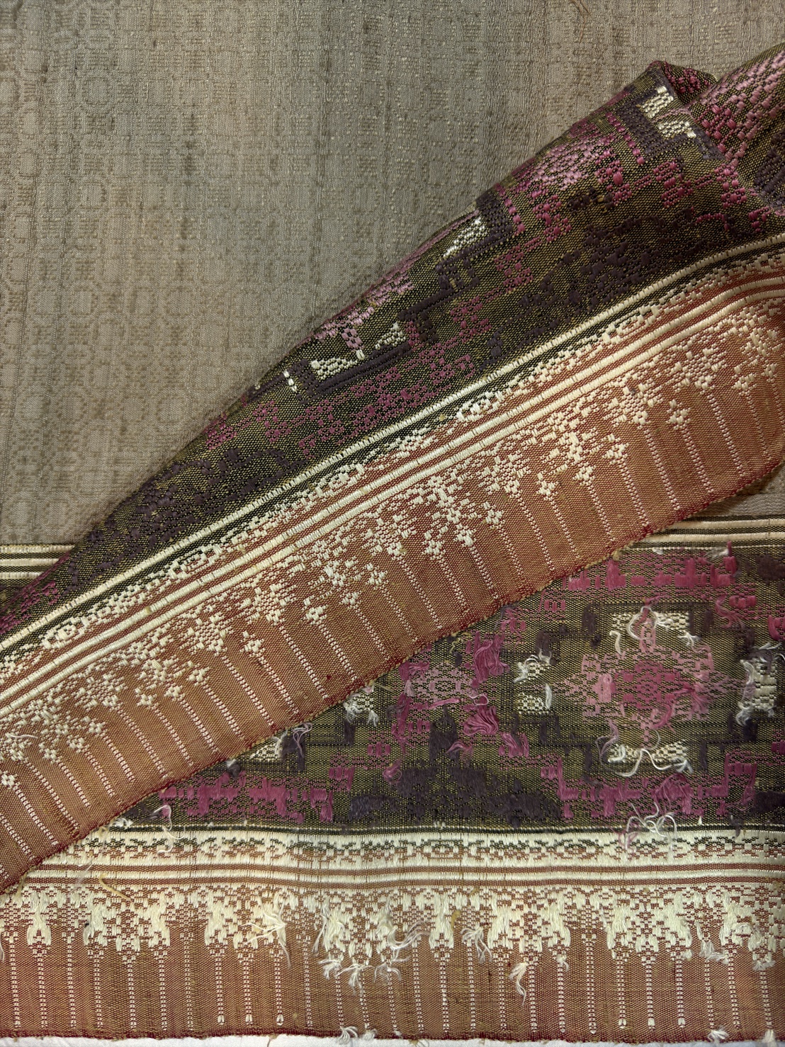 ซิ่นขิดไหม ขนาด1x2เมตร สีน้ำตาล รหัส R4F-155-1246815