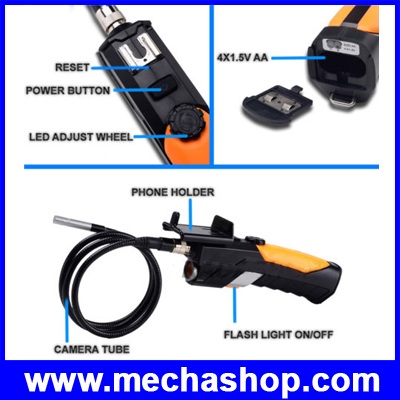 กล้องตรวจสอบงาน กล้องเอ็นโดสโคป HD Camera 2ล้านพิกเซล WiFi Inspection Camera Borescope Wireless Endoscope (สินค้า Pre-Order)