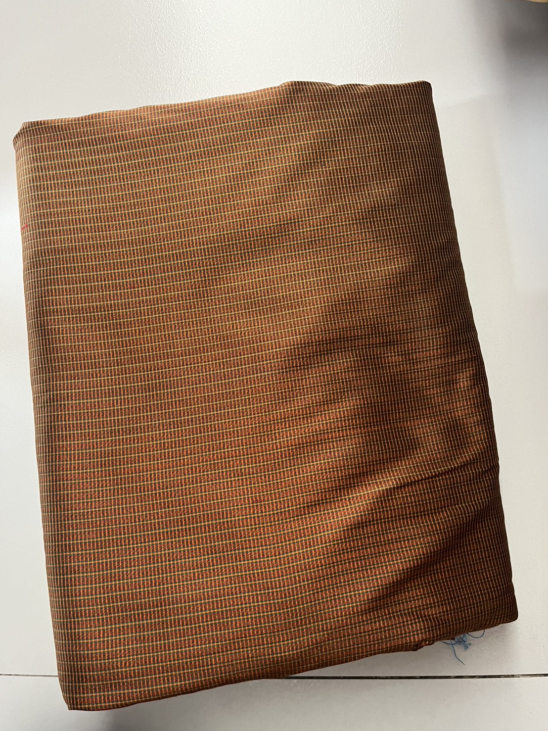 ผ้าไหมมัดหมี่ ไหมแท้ ลายอันลูยซีม สีน้ำตาล (ราคาต่อเมตร) รหัส CISP-119-11076810