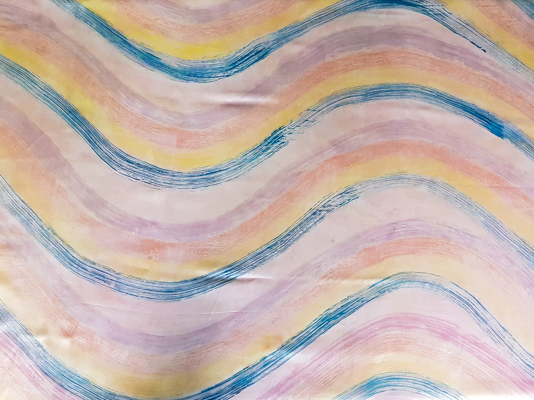 Rukbatik ผ้าผืน [ลายน้ำไหล] ผ้าฝ้าย สีตามที่ลูกค้าต้องการ