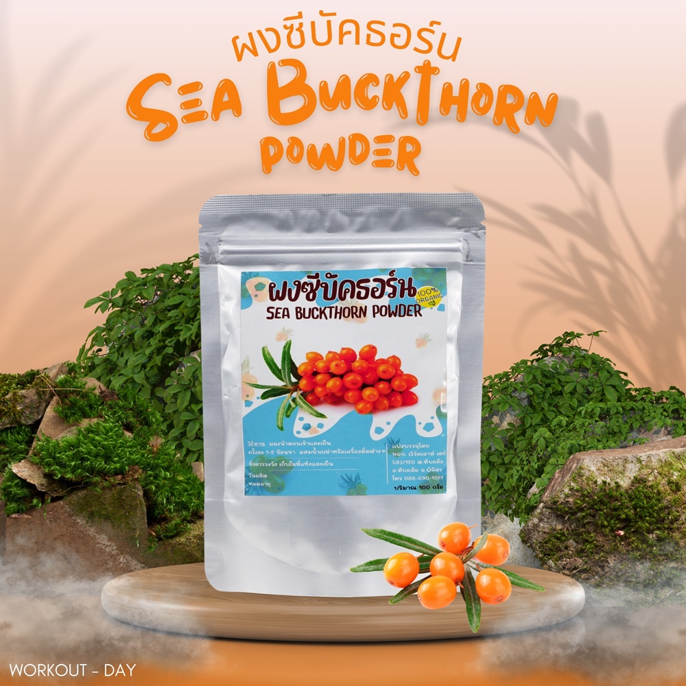ผงซีบัคธอร์น Sea Buckthorn ผลไม้สุดมหัศจรรย์