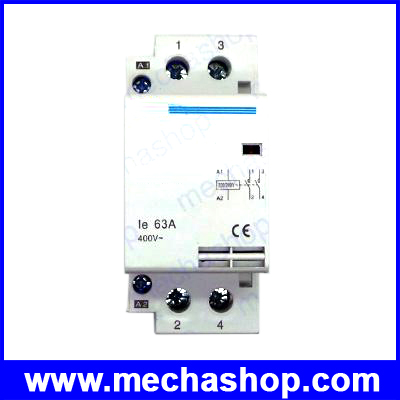 เอซีคอนแทคเตอร์ แมคเนติกคอนแทกเตอร์ 2P 63A 220/230V 50/60HZ Din rail Household AC Contactor 2NO