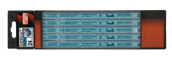 BAHCO ใบเลื่อยเครื่อง Highspeed ขนาด 10ฟันต่อนิ้ว ยาว14 นิ้ว ตราปลาเบ็ด (10 ใบ)