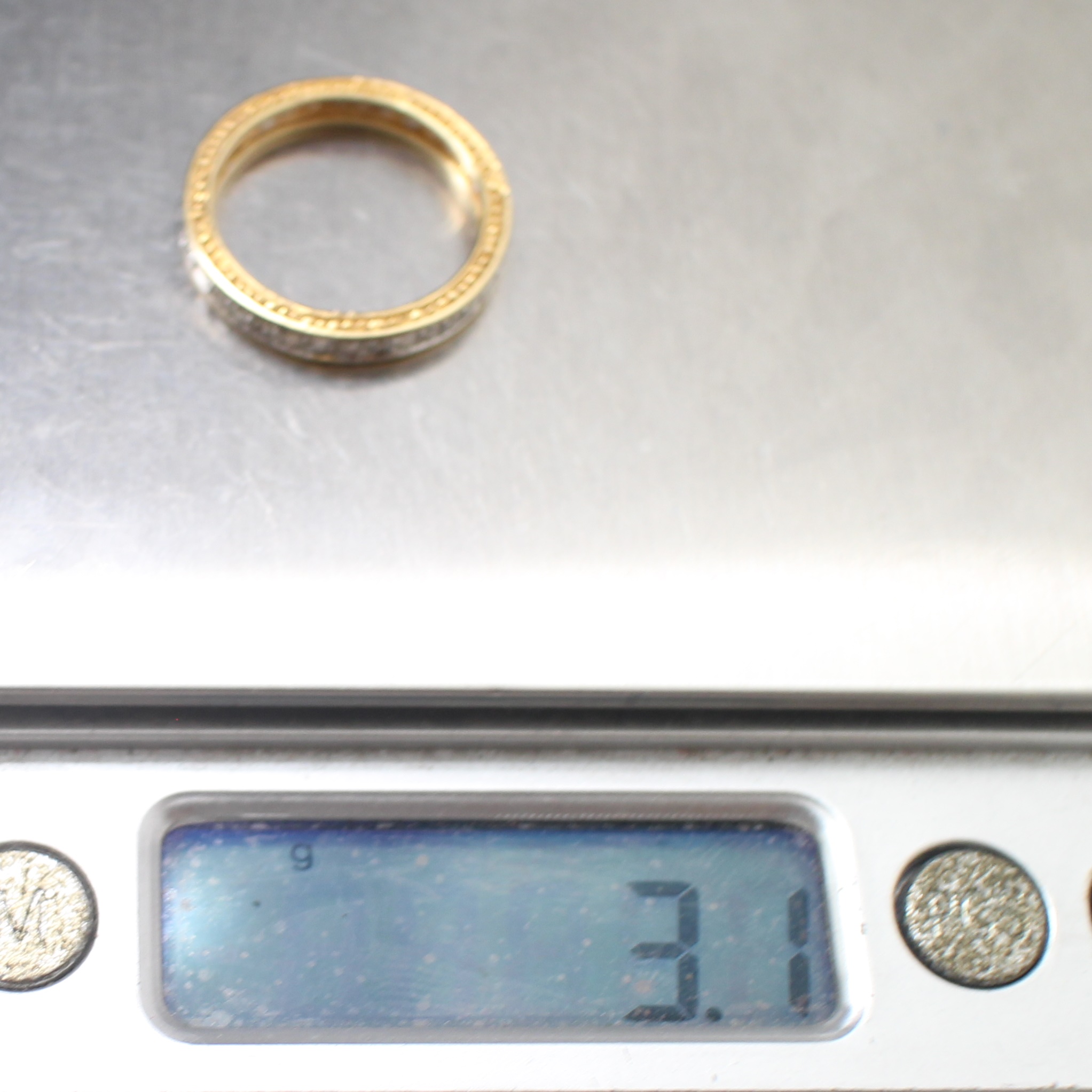 RG250248 แหวนเพชรรอบวง เพชรแท้ 1.05 กะรัต ทองแท้ 18k นน.รวม 3.1 กรัม ขนาดแหวน 56