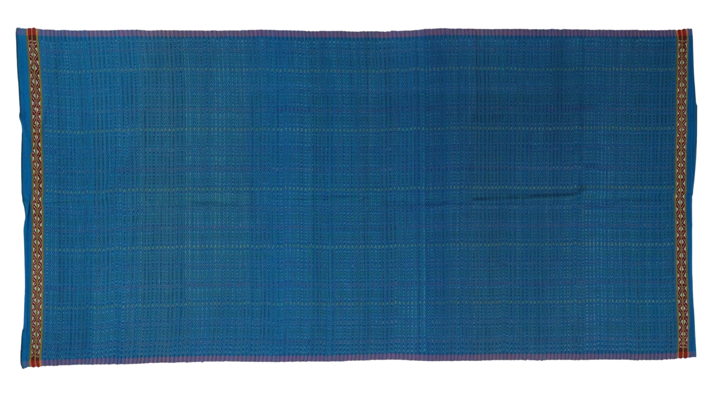 ซิ่น ผ้าไหมมัดหมี่ 3ตะกอ ขนาด 1x2เมตร พื้นสีฟ้า ลายโฮล รหัส R2Q-ME-066-122067097