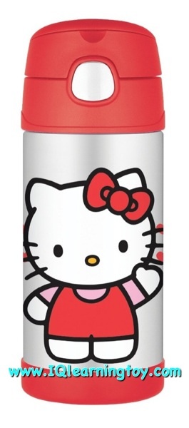 ของหมดค่ะ!!!Thermos - FUNtainer Straw Bottle Hello Kitty กระติกน้ำสูญญากาศ 12 oz. เก็บความร้อน&ความเย็น แบรนด์คุณภาพ จาก USA (จัดส่งฟรี)