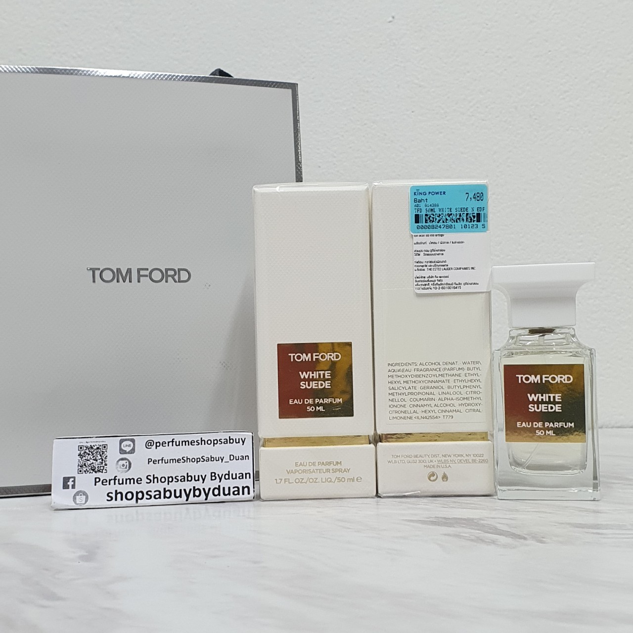 น้ำหอมแท้แบ่งขาย Tom Ford White Suede EDP💕Travel Size #แบบทดลอง