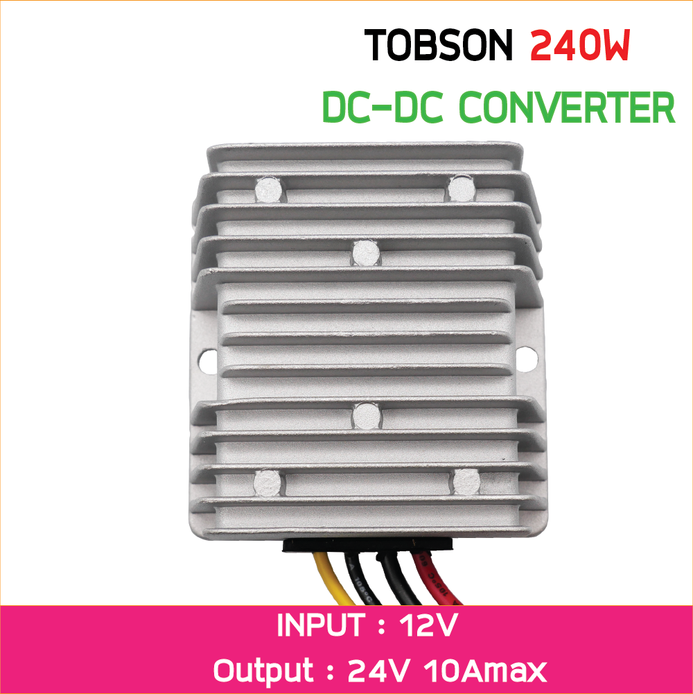 12V to 24V 10A 240W สวิทช์ชิ่งป้ายไฟวิ่ง ตัวแปลงแรงดันไฟ DC to DC Boost Voltage Converter Regulator ดีซีคอนเวอร์เตอร์