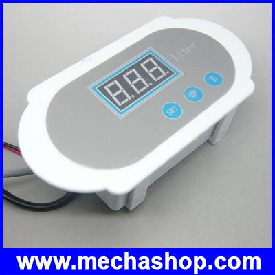 เครื่องวัดการไหลดิจิตอล มิเตอร์วัดการไหลของน้ำ ขนาดท่อเส้นผ่าศูนย์กลาง 1/2" 12V Digital flow meter