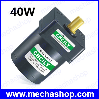 อินดักชั่นมอเตอร์ Induction motor 40W Constant speed motor 5IK40GN 90mm Singal phase เลือกแรงดันไฟ และอัตราทดได้ (สินค้า Pre-Order)