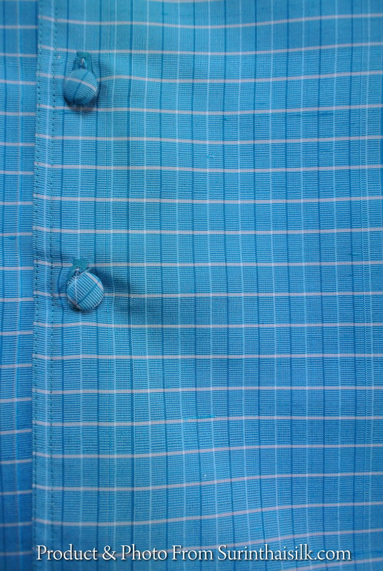 เสื้อซาฟารี คอปก เกล็ดเต่าแขนสั้น ทรง DH-003