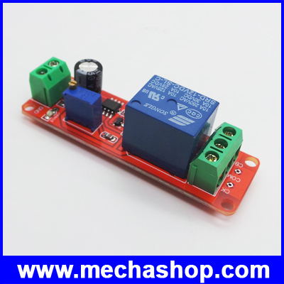 เครื่องตั้งเวลา แบบหน่วงเปิด หน่วงเวลาตั้งแต่ 0-10วินาที DC12v relay control module electronic NE555 timer delay