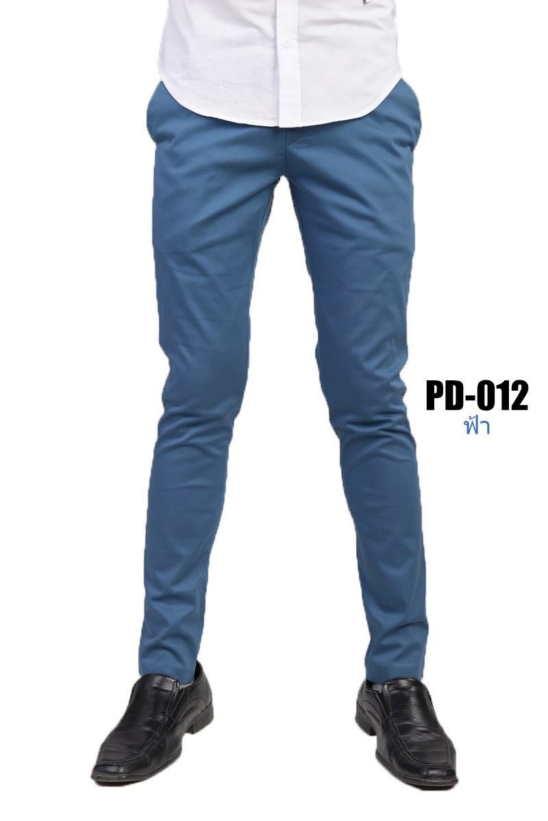 กางเกงขายาว รุ่น PD-012 (สีฟ้า)