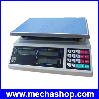 เครื่องชั่งดิจิตอล เครื่องชั่งคำนวณราคา Price computing scales 3kg/0.2g, 6kg/0.5g, 15kg/1g, 30kg/2g หน้าจอแสดงผลLED 6หน้าจอ รุ่น ACS-EC-LCD