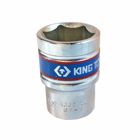 Kingtony 4335M ลูกบล็อก 6P สั้นขาว 1/2 นิ้ว (4 หุน) ขนาดมิล คิงโทนี่