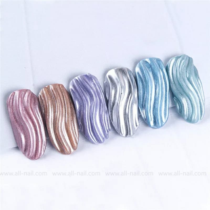 สีเจลเมทัลลิค (Metallic) เจลเพ้นท์เงา 8ml.