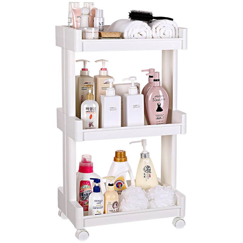 ชั้นวางพลาสติก ชั้นวางอเนกประสงค์ ชั้นวาง3/4ชั้น พร้อมล้อเลื่อน