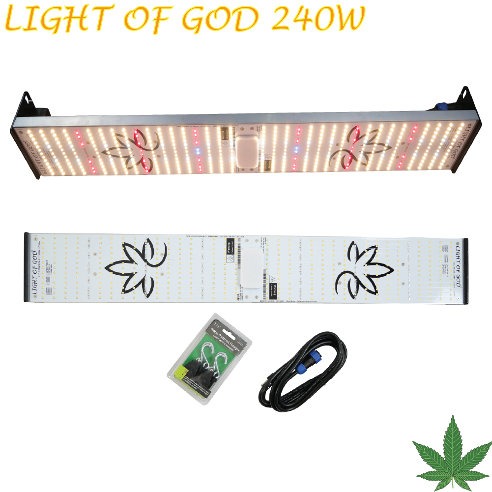 โคมไฟปลูกต้นไม้ 240W Light of god เสริมด้วย LED IR และ UV สำหรับไม้ด่างเร่งสีเร่งโต มีแสงครบทุกย่านที่พืชต้องการ