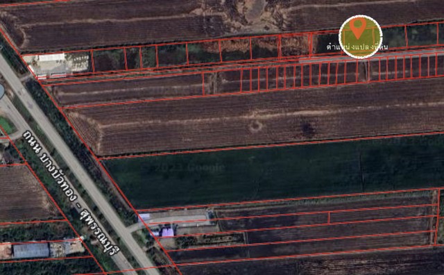 ขาย ที่ดิน ถ.บางบัวทอง-สุพรรณบุรี (340) ราคาถูก เท่าประเมินกรมที่ดิน