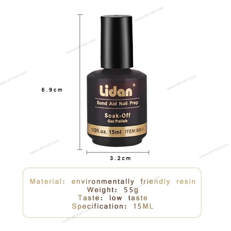 น้ำยาไล่ความชื้น กันเชื้อรา ปรับสภาพหน้าเล็บ Bond Aid 15ml. [Lidan]