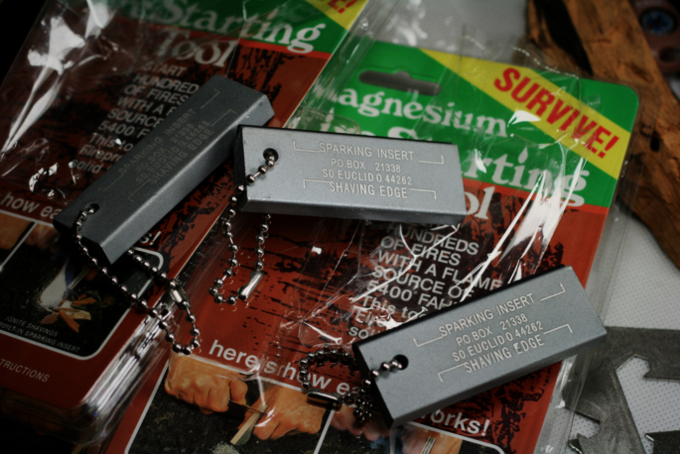 ชุดจุดไฟ -magnisium fire starting tool