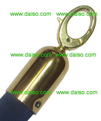 หัวเชือกคล้องเสากั้นสีทอง หัวเชือกคล้องเสากั้นทางเดิน ตะขอเกี่ยวเสากั้นทางเดิน