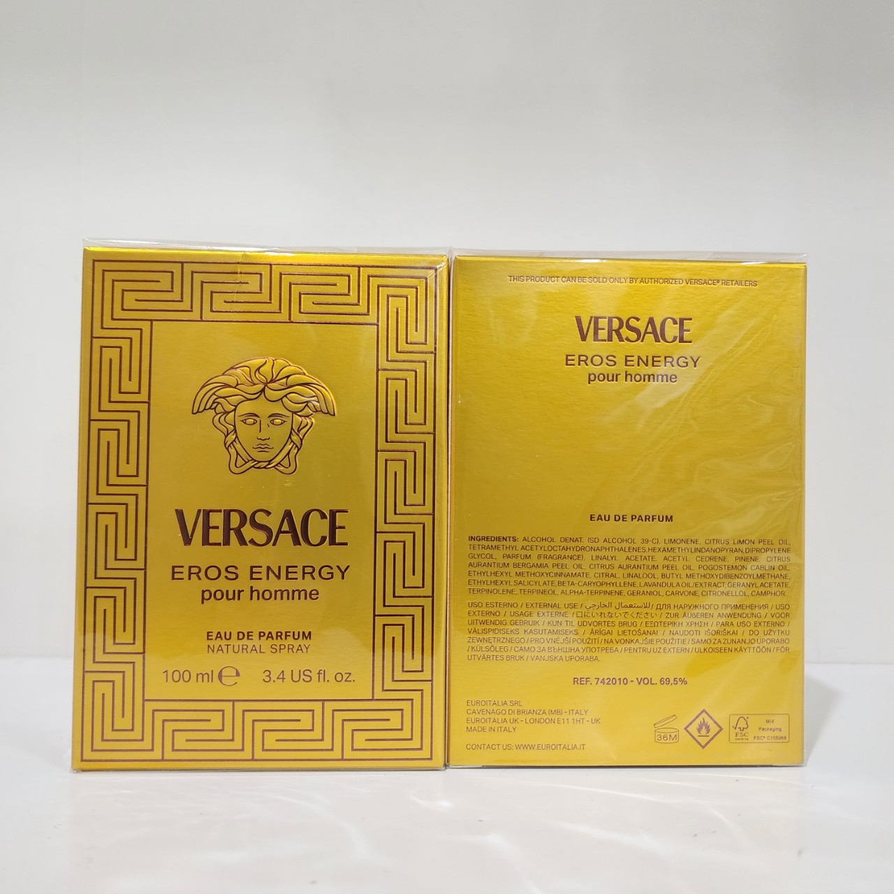 น้ำหอมแท้ Versace Eros Energy EDP 100ml กล่องซีล