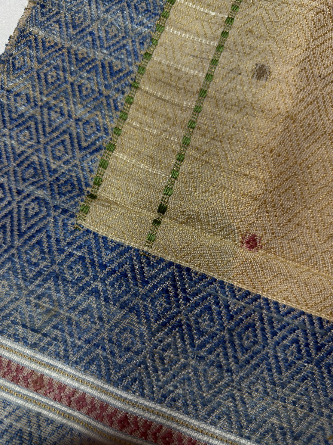 ซิ่นขิดไหม ขนาด1x3.5เมตร สีน้ำเงิน รหัส R4F-155-12468151