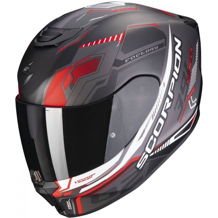 Scorpion EXO-👍👍 full face helmet รุ่น 391 Haut Matt Black/Silver/Red