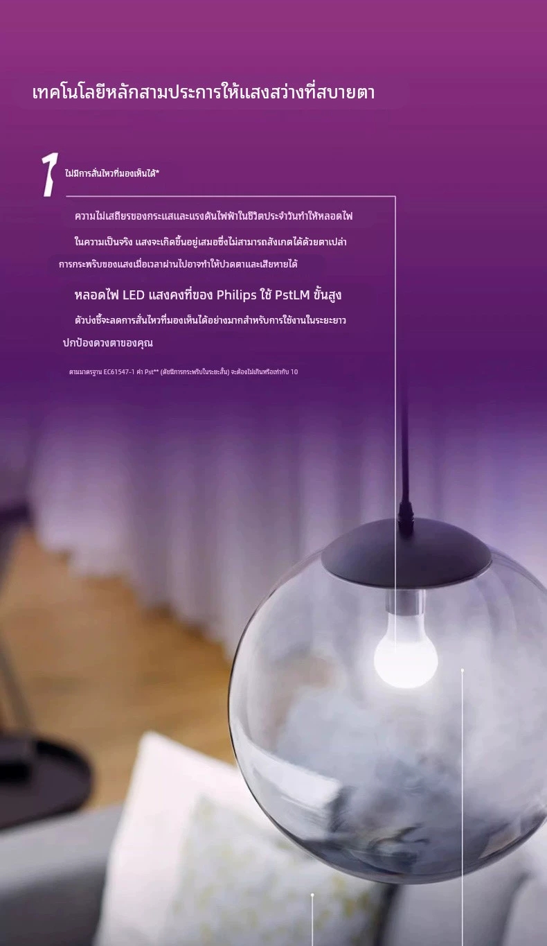 Philipsซีรีส์ประหยัด7วัตต์ จำนวนบรรจุ 12 ดวง / ลัง