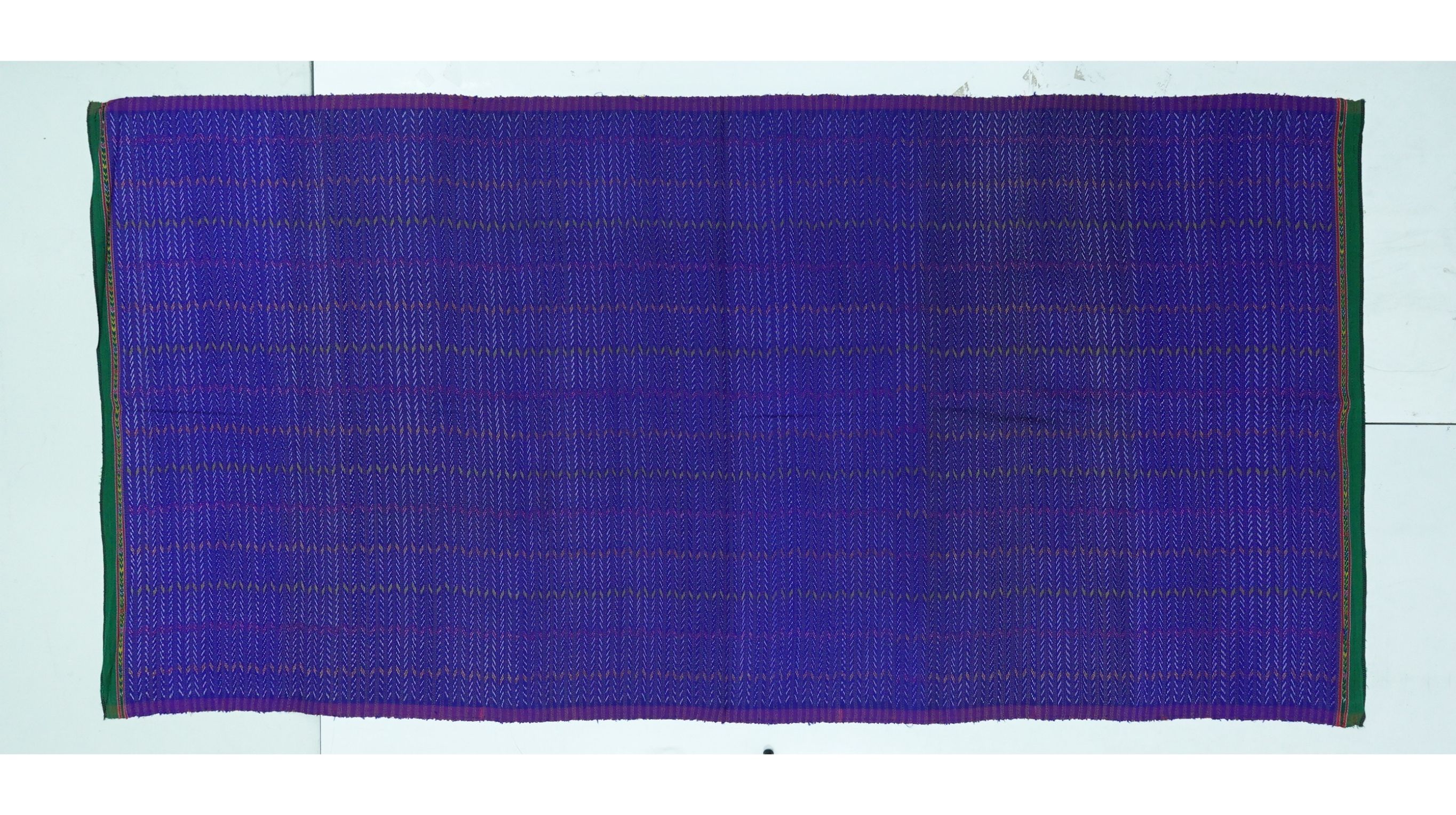 ซิ่น ผ้าไหมมัดหมี่ 3ตะกอ ขนาด 1x2เมตร สีน้ำเงิน ลายโฮล รหัส R2Q-ME-066-122067099