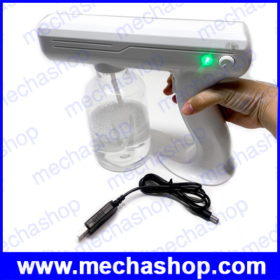 เครื่องพ่นสเปร์ละออง เครื่องพ่นแอลกอฮอล์พ่นฆ่าเชื้อ ปืนฉีดพ่นนาโน 800mL Blue Light Nano Steam Spray Gun