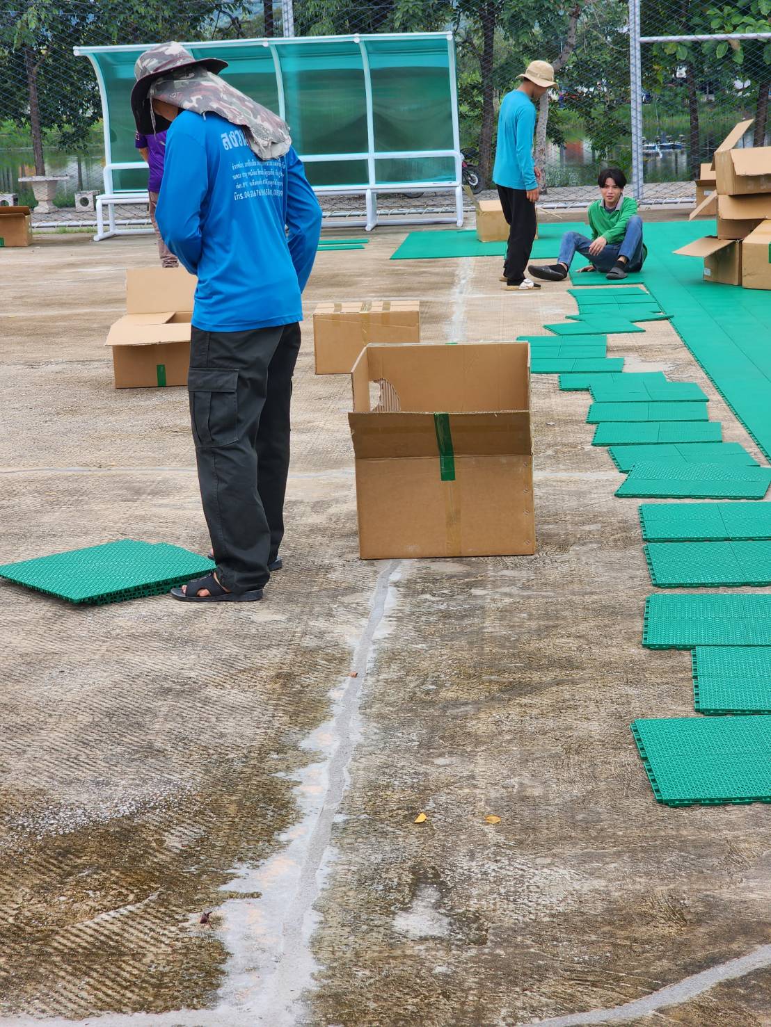 พื้นโพลีโพรพีลีน สำหรับสนามกีฬา สนามฟุตซอล