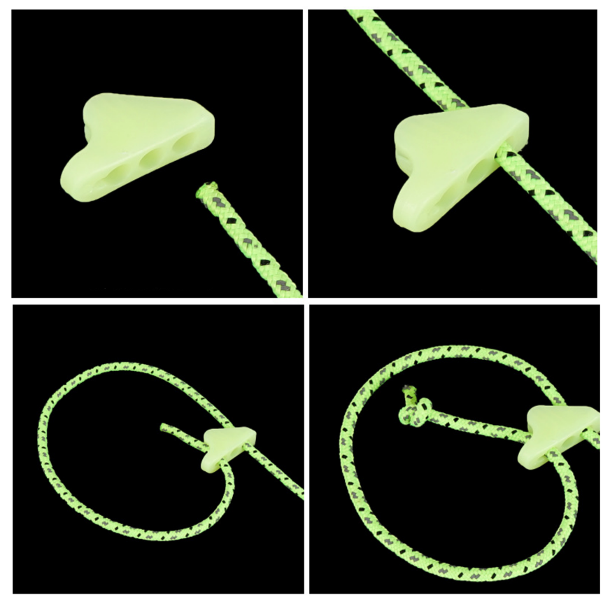 ตัวช่วยรัด ขึงรั้งเต้นท์ เรืองแสง (คู่ละ)