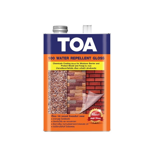 TOA 100 Water Repellent Gloss น้ำยาเคลือบเงาใส วอเตอร์ รีเพลแลนท์ ทีโอเอ